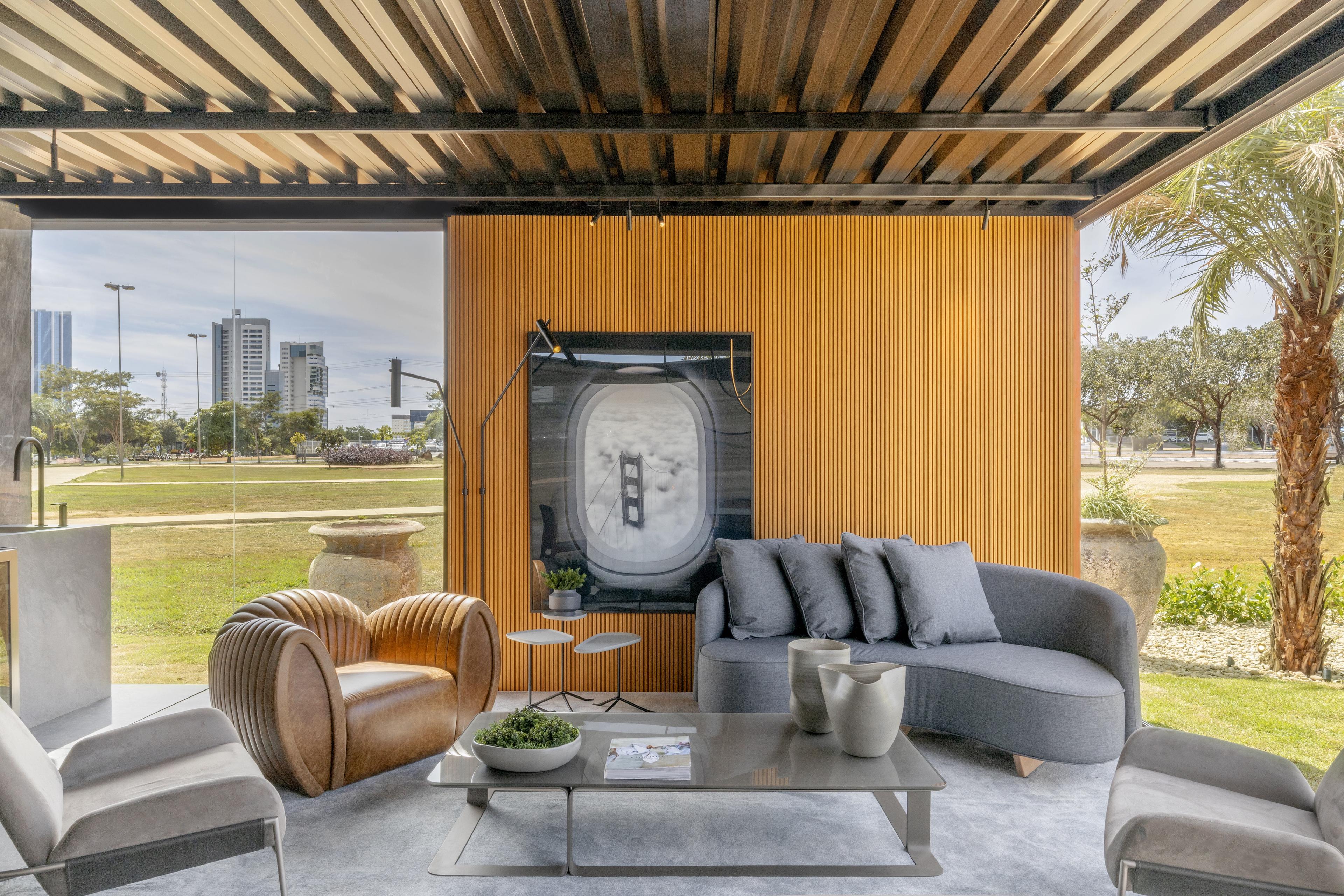 Lounge Fieto, por Brava Arquitetura- Janelas CASACOR Tocantins 2022