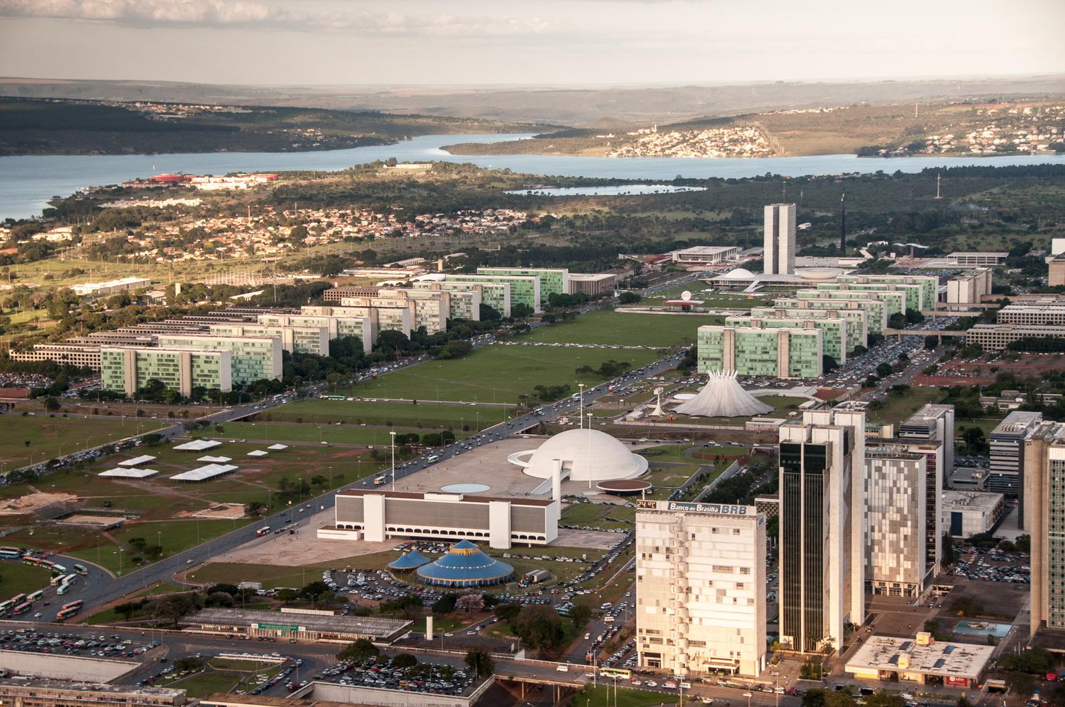 Esplanada dos Ministérios em Brasília, 2010. 