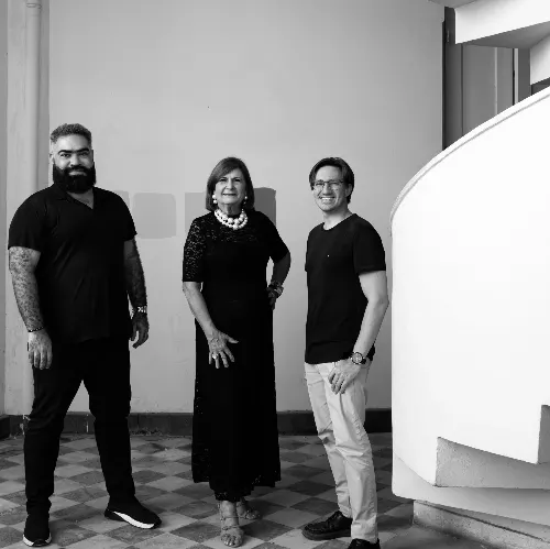 Celeste Leão, Frederico Jordan e Pedro Mahcario