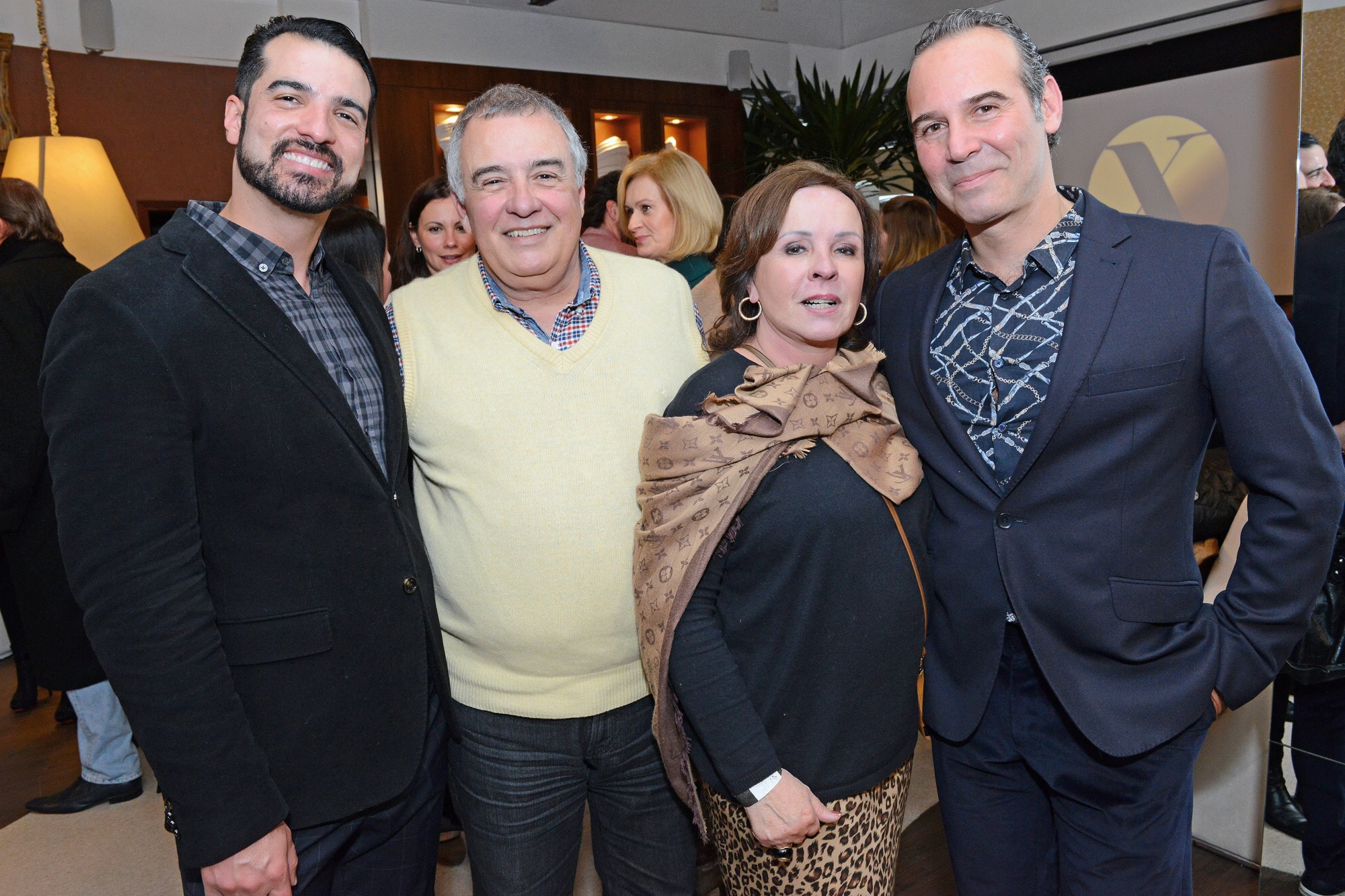 Denis Ricca, o casal Gustavo e Sonia Holtz e Marcos Soares