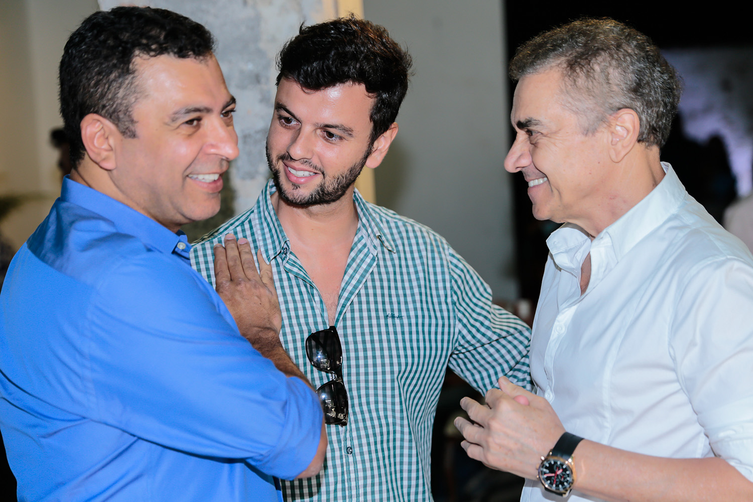 <span>Pedro Ariel Santana, Leandro Maciel e Valdecir Santos</span>