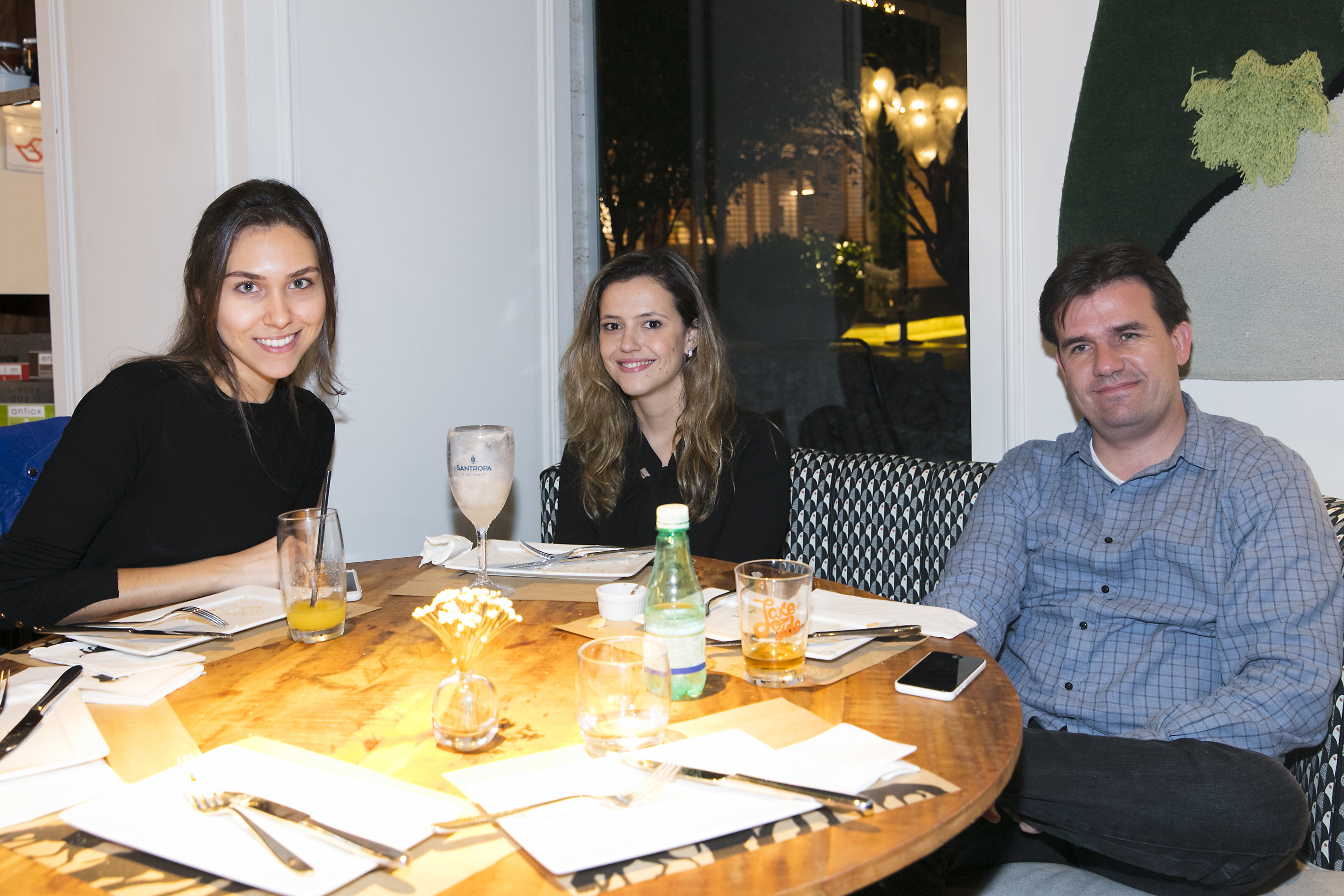 Natalia Parreira, Clariça Correa e Luis Migotto