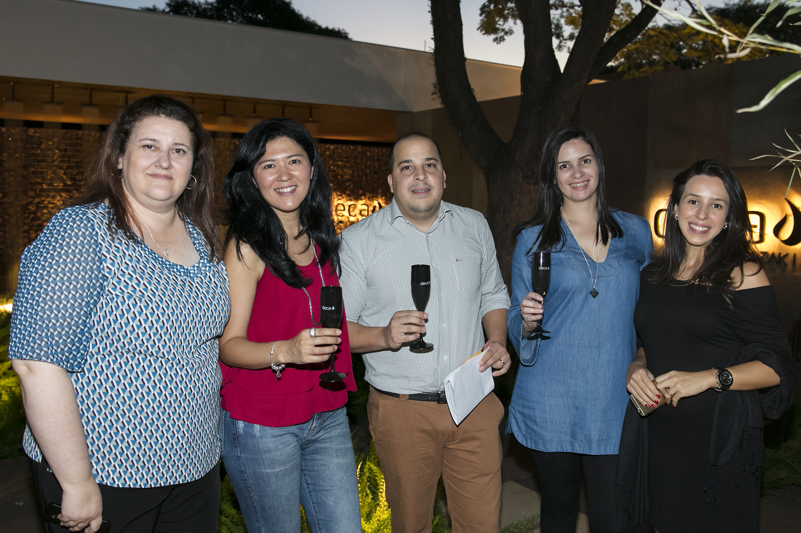 Fátima Barnabe, Michela Sakihama, Rafael Halada, Ana Paula Donizette e Grace Gomes