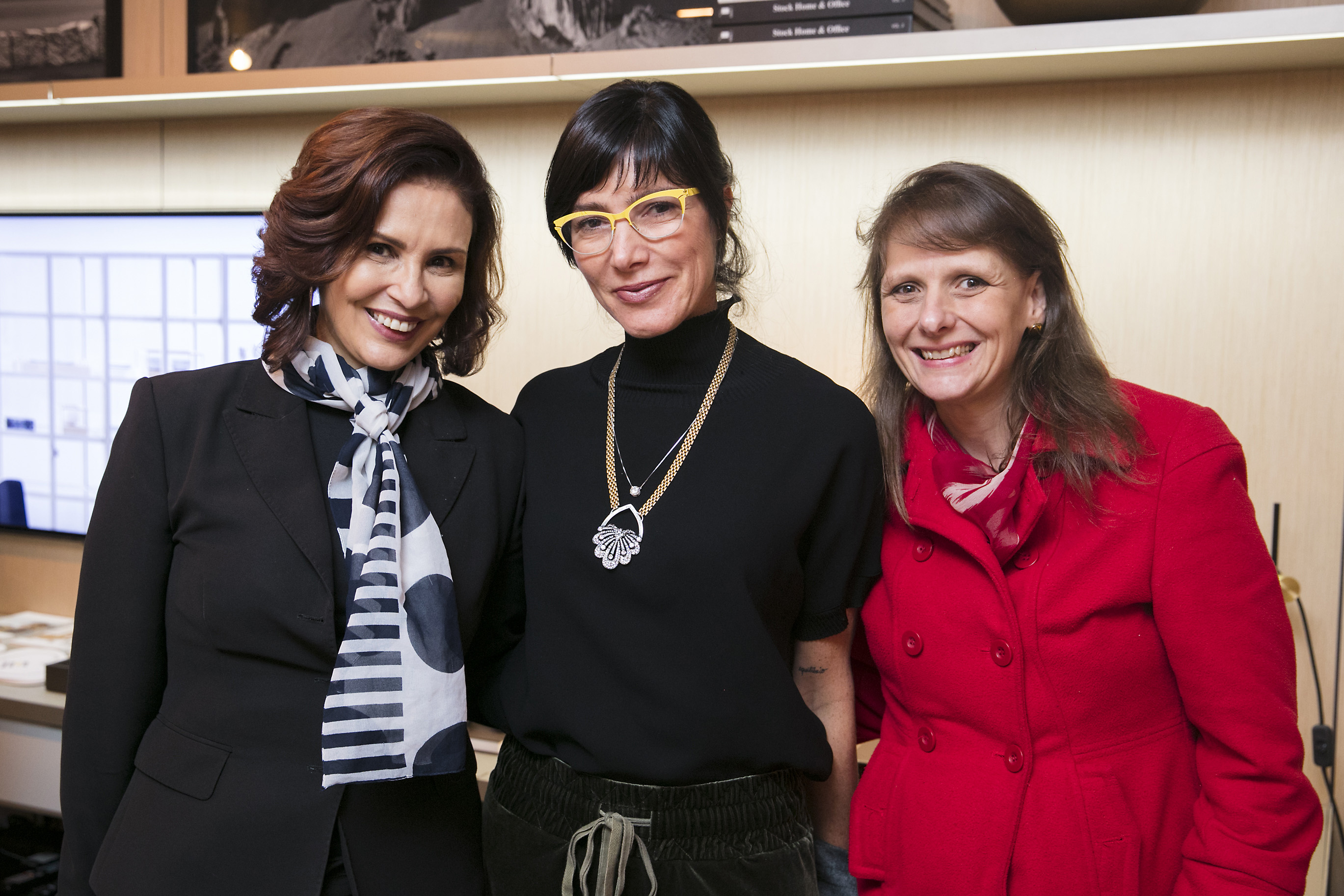 Claudia Manhães, Andrea Bisker e Sandra Junqueira