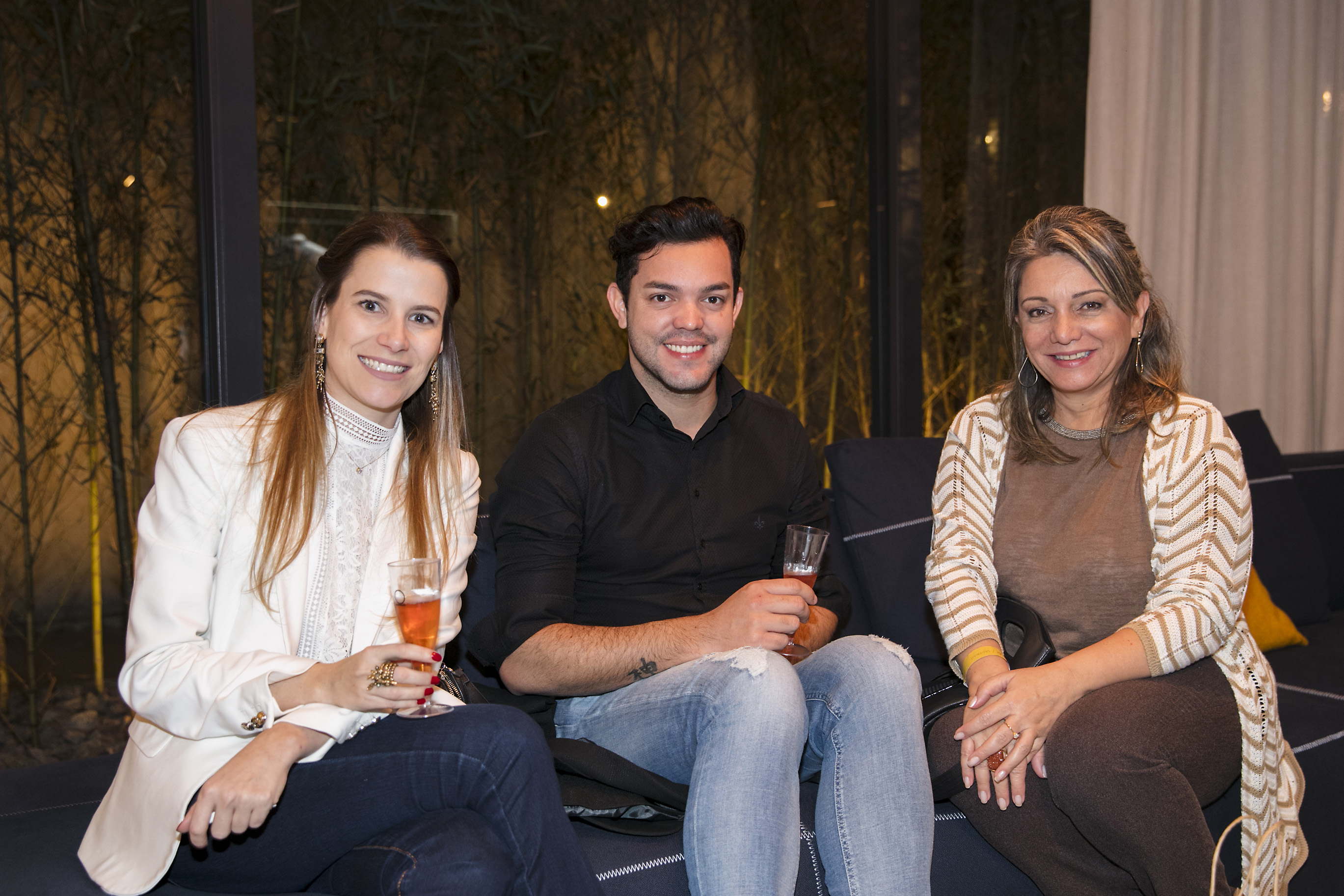 Aline Poulsen, Gustavo Ribeiro e Solange Fernandes