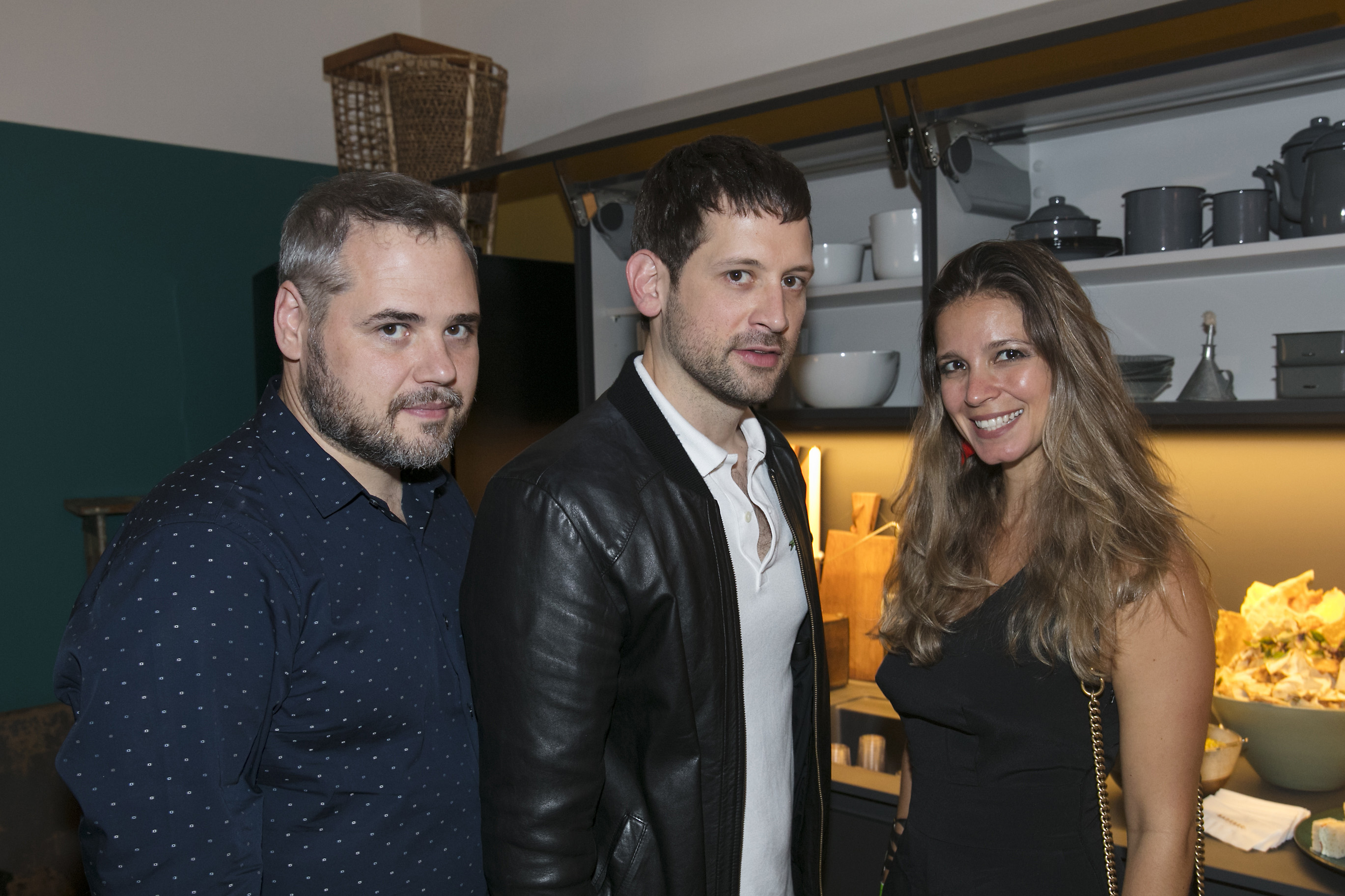 André Rodrigues, Alex Colontonio e Alina Araújo