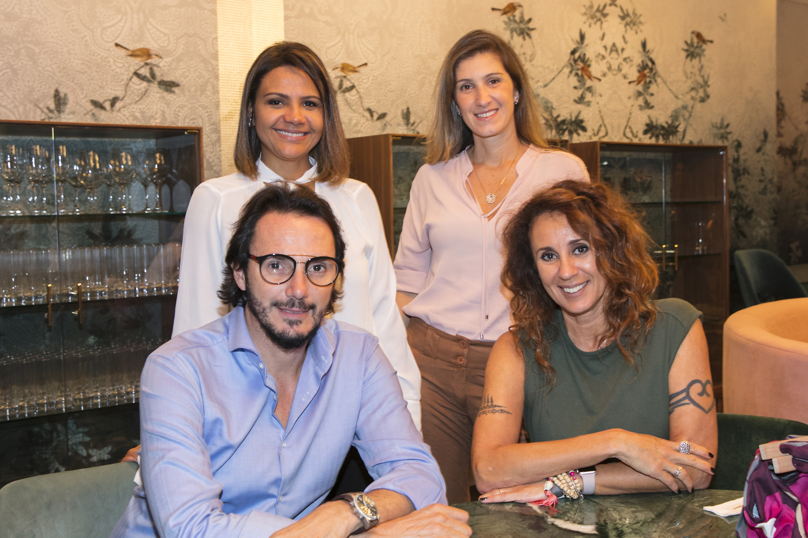 Luana Mattos, Maria Fernanda Piti, Ricardo Pessuto e Monica Barbosa