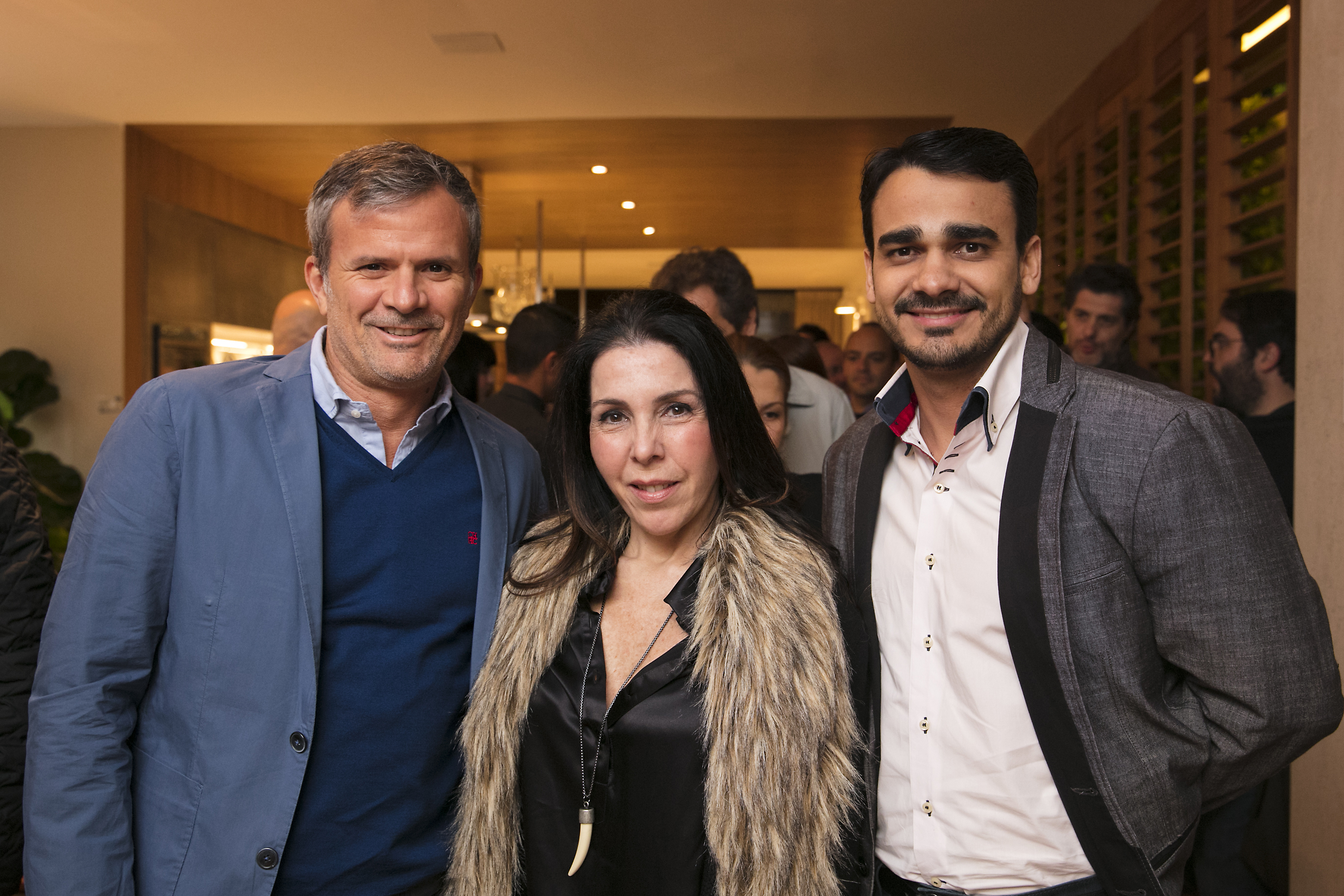 David Benavente, Paola Ribeiro e Matheus Gonçalves