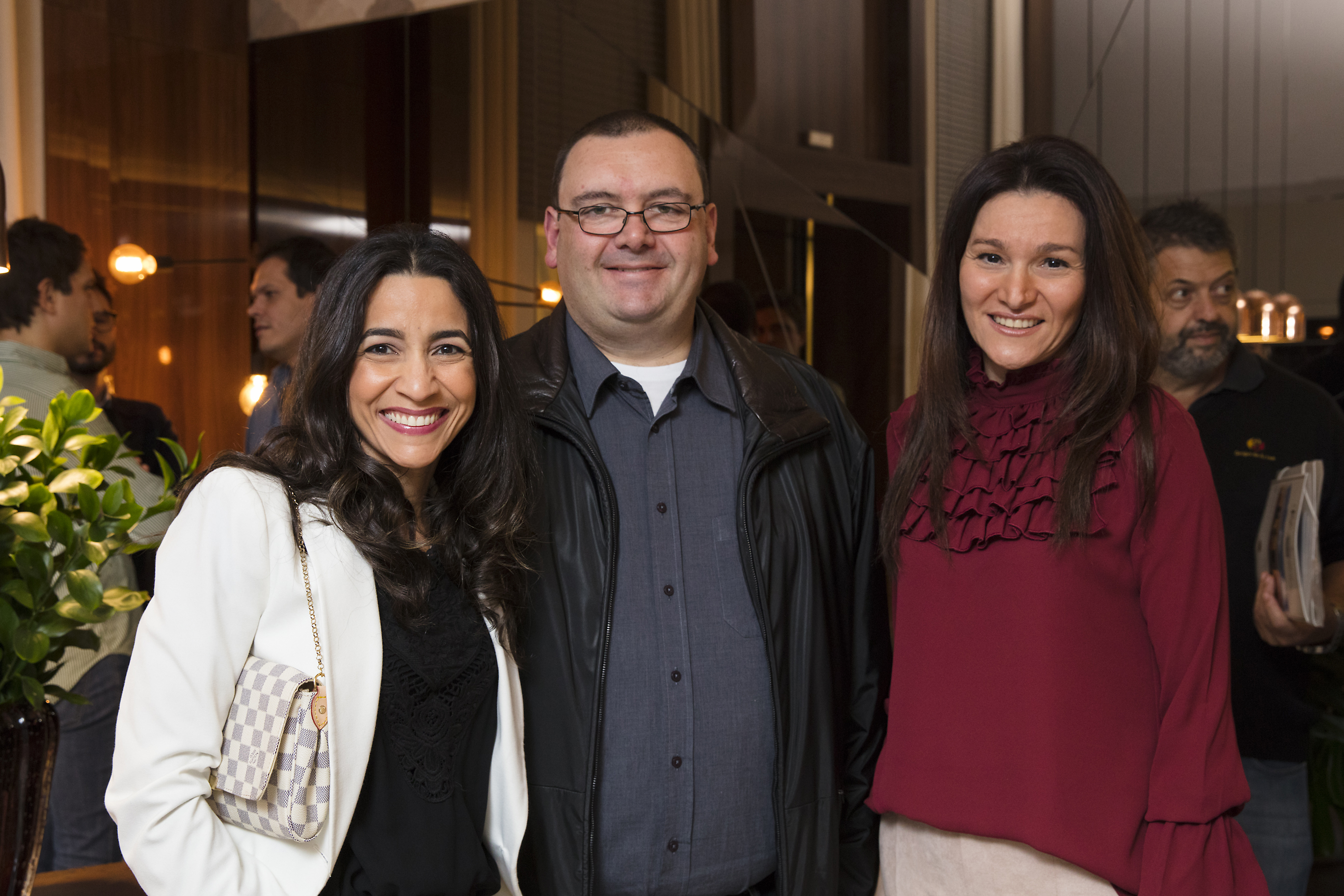 Aline Vivas, Luciano Monari e Patricia Paschoalim