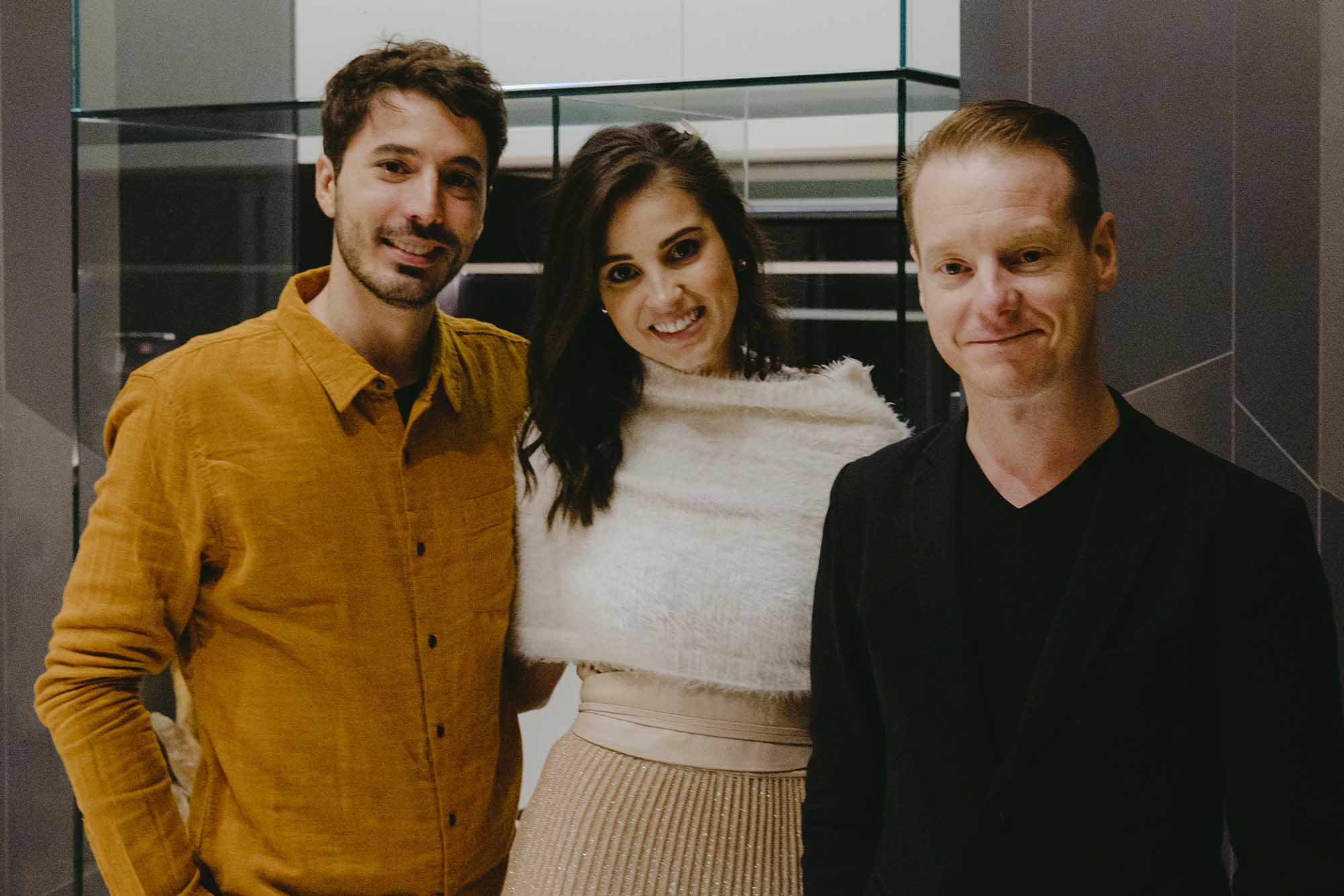 Pedro Conde, Mariana Hetem e Jader Almeida