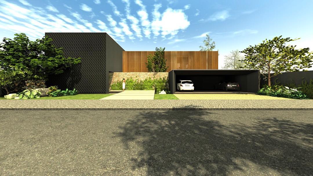 garagem renderizada MF Mais Arquitetos