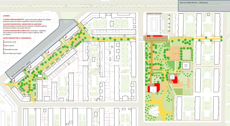 Projeto de reabilitação do bairro Giambellino-Lorenteggio