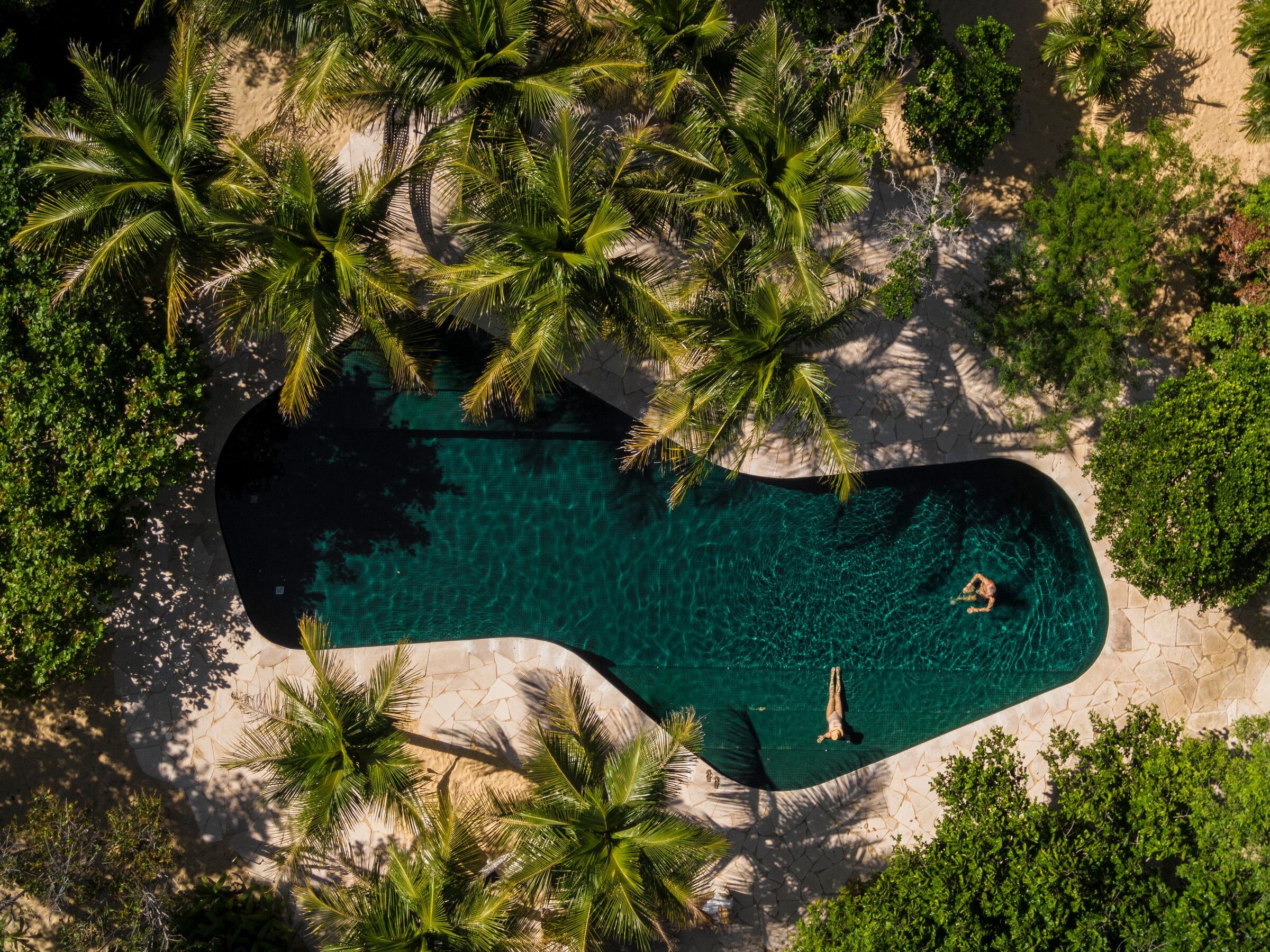 Sand House está localizada em Trancoso, na Bahia