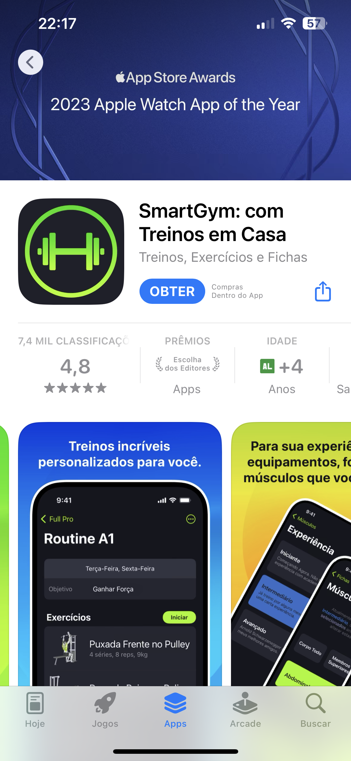 SmartGym aplicativo de exercícios