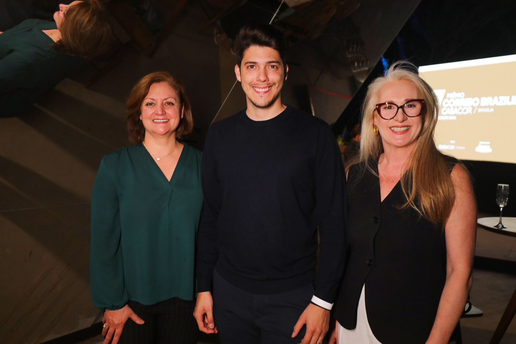 Janaína Espíndola, Erick Camilo e Alicia Vieira.