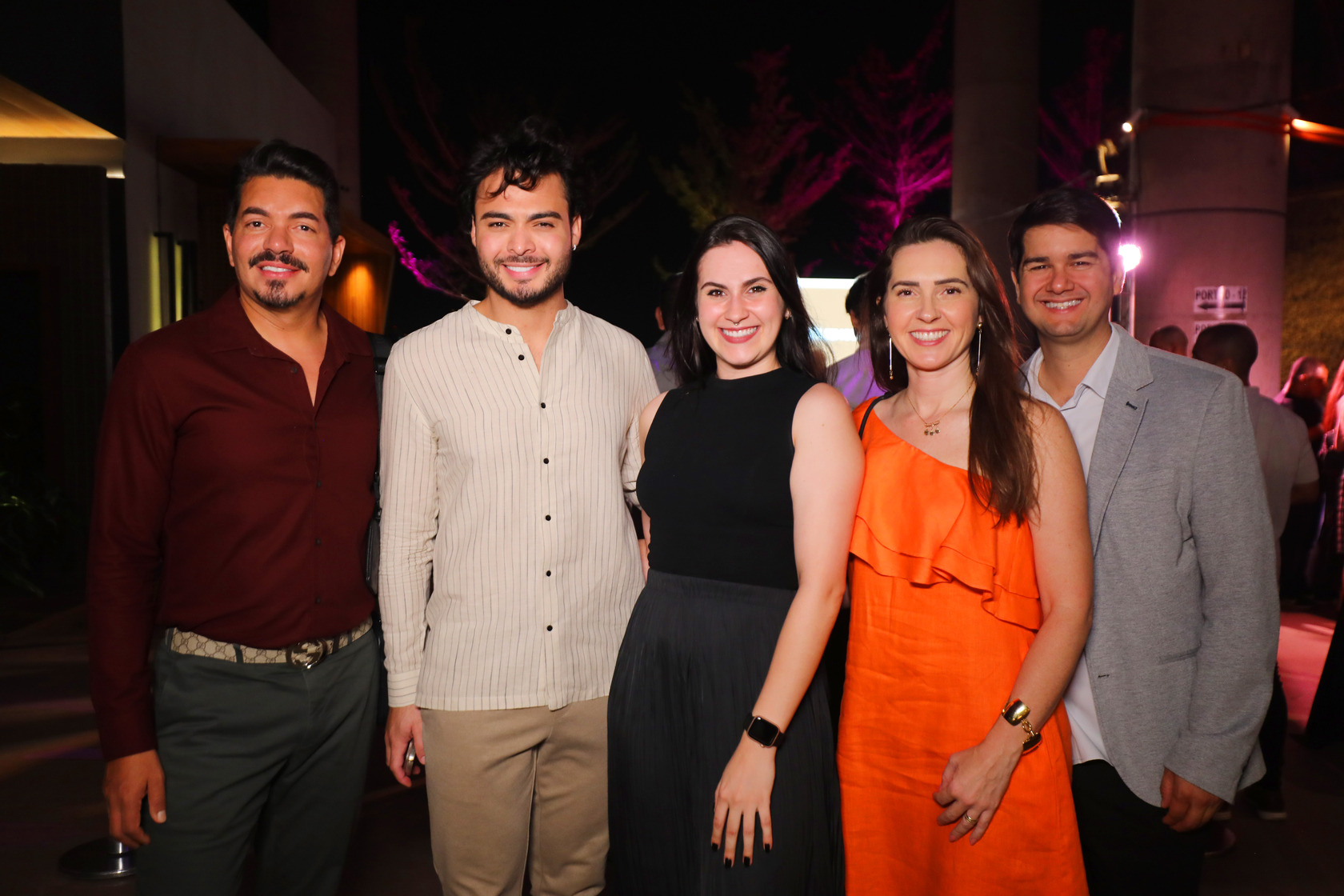 Jota Pacini, Lucas Machado, Maria Carolina Feitoza, Ângela Feitoza e Rafael Vilela.