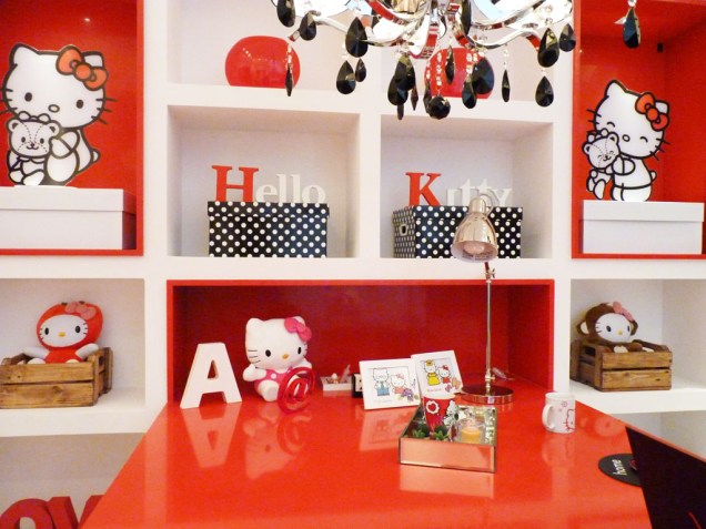 Andrea Ponte – ambiente: Atelier da Menina, todo decorado com a Hello Kitty.