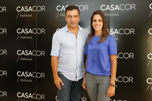 Pedro Ariel e Fabiola Molteni, coordenadora de Comunicação e Promoção da Arauco