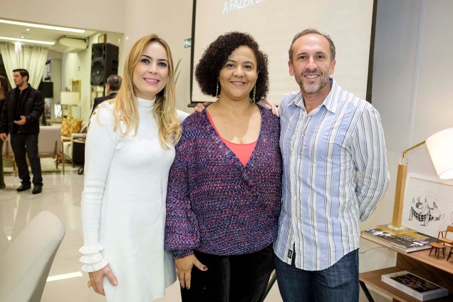 Diretoras da CASACOR MS, Tatiana Ratier, Dilma Bernardes e Denilson Machado