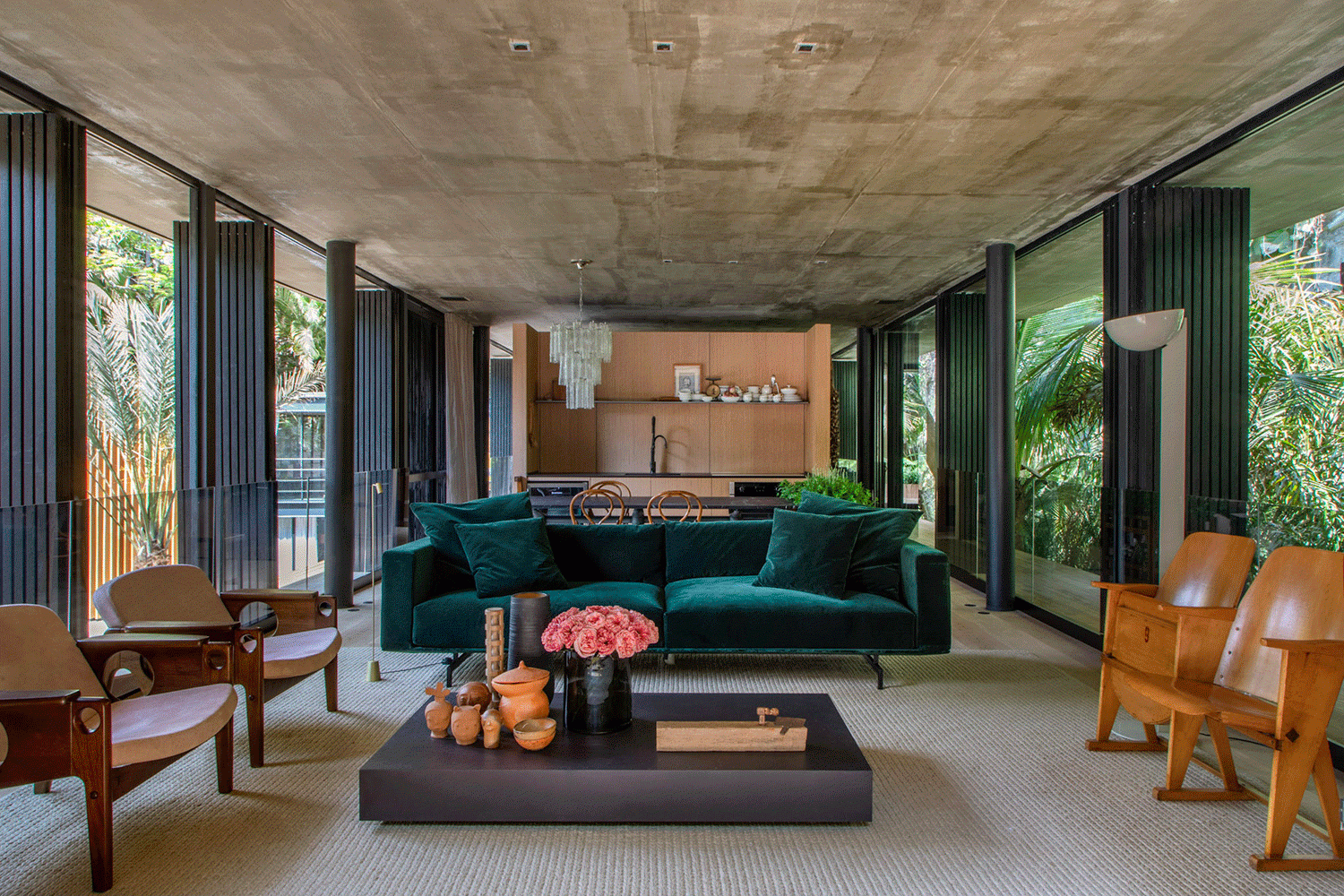 sofá verde veludo bruno carvalho camila avelar bc arquitetos casacor rio de janeiro 2018 decoração ambientes