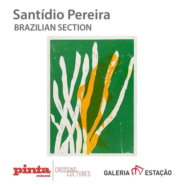 Exposição Santídio Pereira da Galeria Estação na Pinta Miami Art Fait.