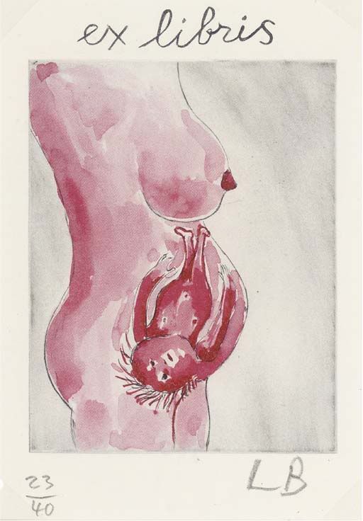 Louise Bourgeois sempre retrata a posição da mulher, seja em casa, em relação ao pai, a seus medos, dores e ansiedades. <em>Pregnant Woman, 2008.</em>