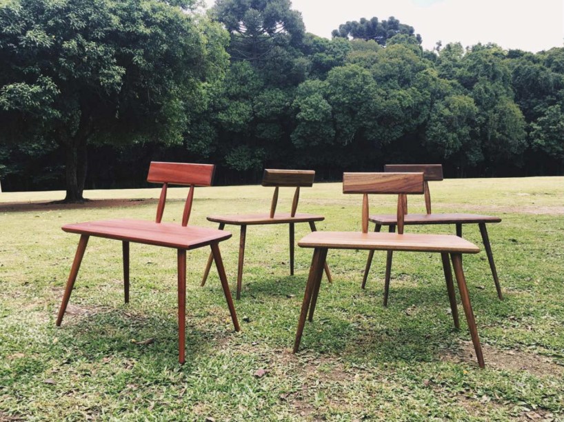 O design de Marcelo Caruso é preciso e cuidadoso com o conceito, as proporções e os materiais. A madeira maciça atua como protagonista em objetos que despertam memórias afetivas.