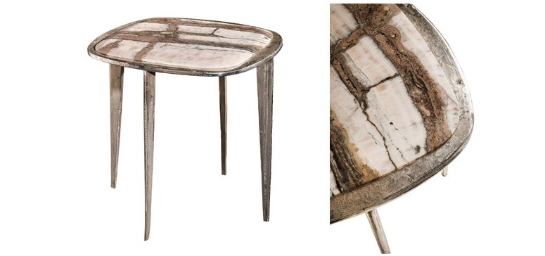 A mesa de centro projetada por Massimo Castagna para Henge é considerada uma peça de joalheria. Feita artesanalmente com tampo de pedra em edição limitada, a peça traz uma estrutura fundida, com a antiga técnica de fundição em areia.