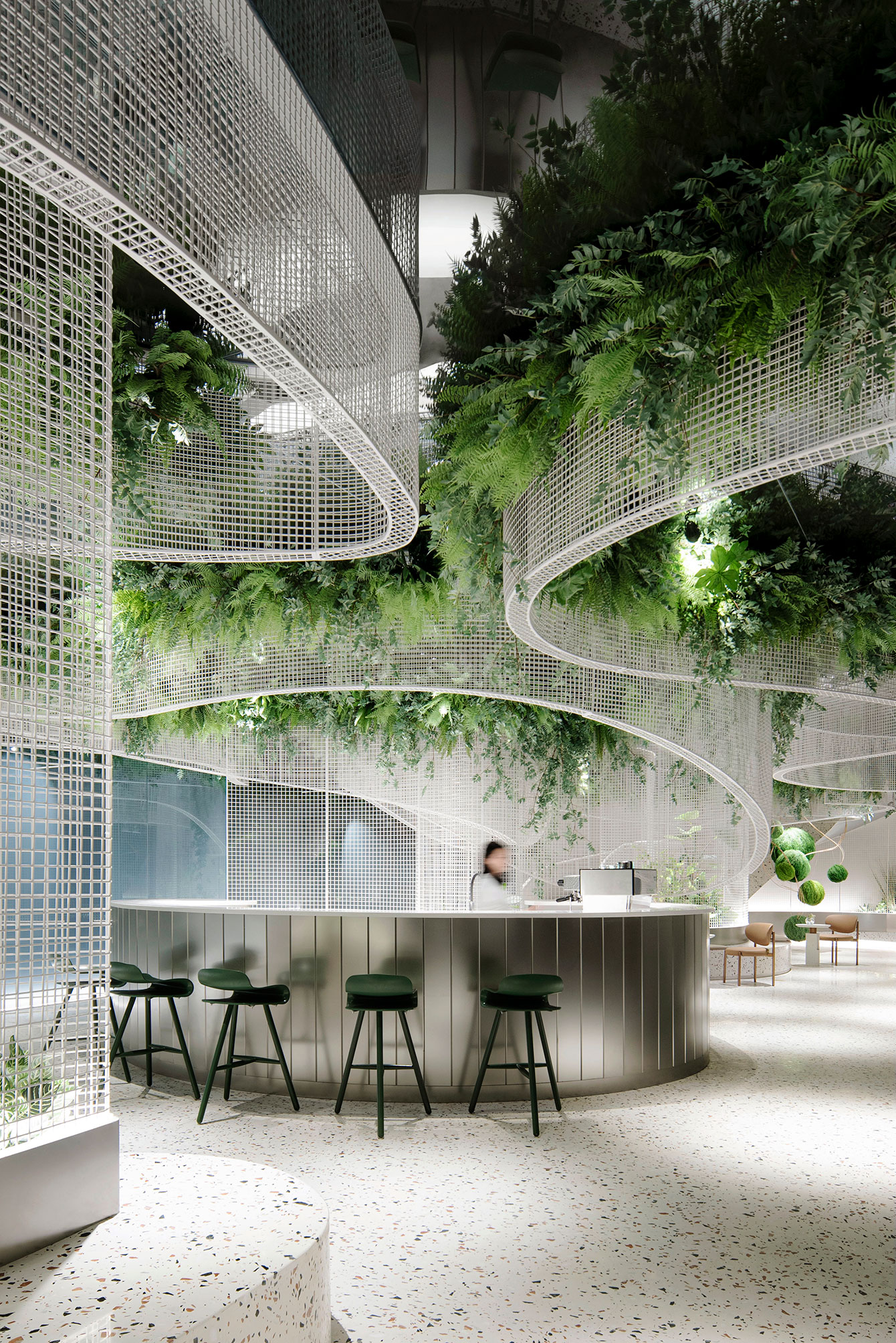 A Karv One Design, empresa sediada em Hong Kong, criou uma atmosfera de sonho no Vista Café, recentemente inaugurado em Fujian, China.