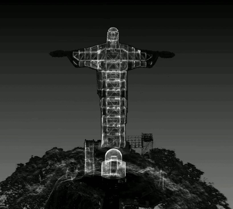 Mais de 180 milhões de pontos de dados foram capturados, produzindo um modelo digital do monumento que abraça a cidade do Rio de Janeiro.