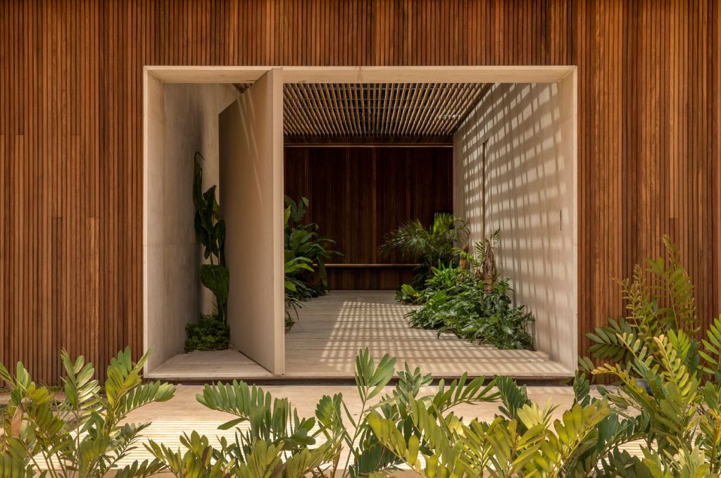 casa q04l63 mf plus arquitetos projeto casa construção casa de praia madeira casa de veraneio arquitetura decoração interiores são paulo brasil