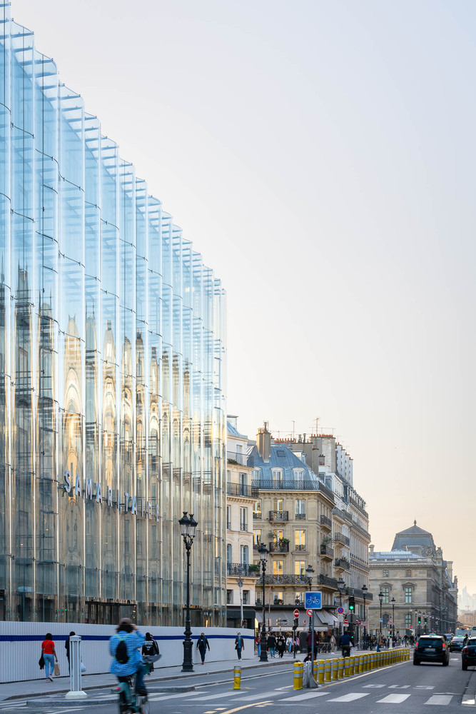 La Samaritaine, Paris, reabertura, escritório SANAA, vidro ondulado