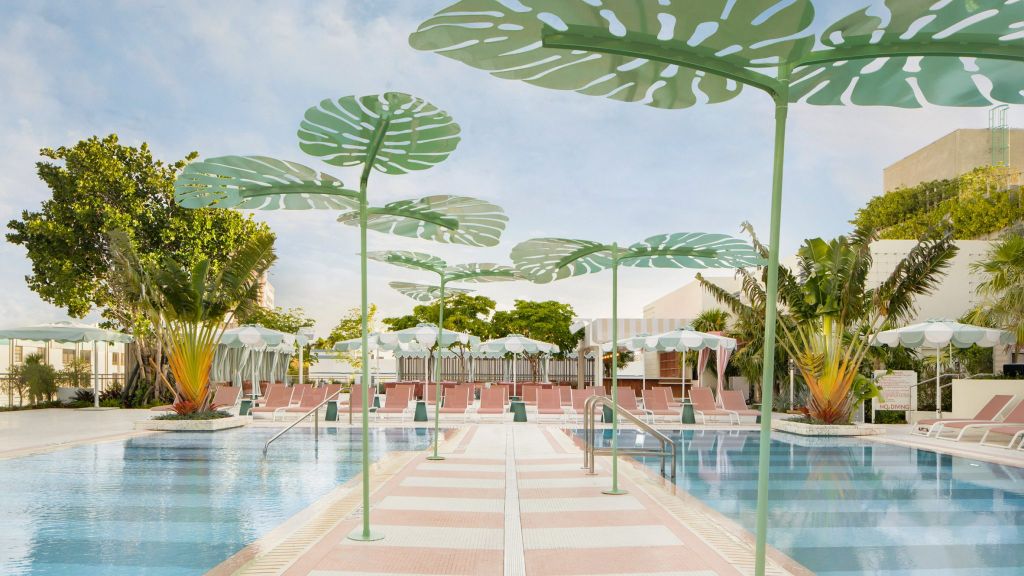 goodtime hotel pharrell williams miami david grutman piscina cores pastéis arquitetura construção