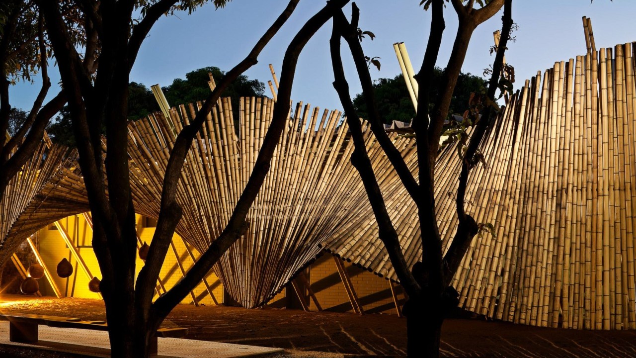 instalação de bambu casacor brasília 2011 sustentabilidade
