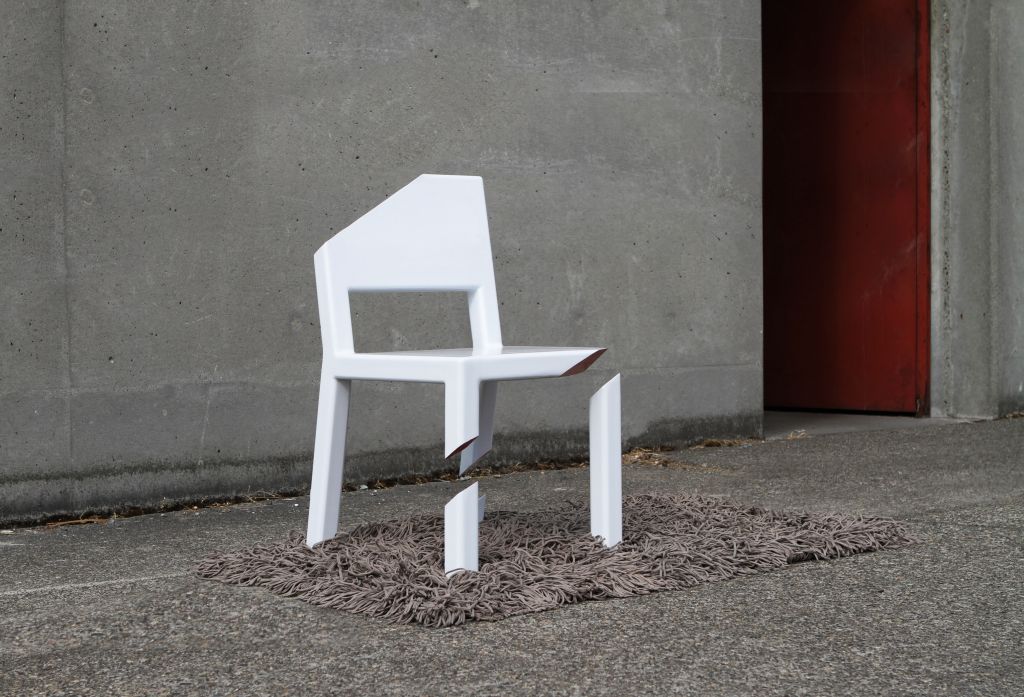 cadeira cut peter bristol ilusão de ótica design cadeira
