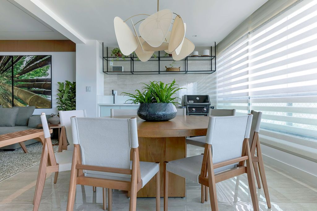 apartamento bambu jessica araújo casacor clean decoração interiores casa cozinha cadeira vista