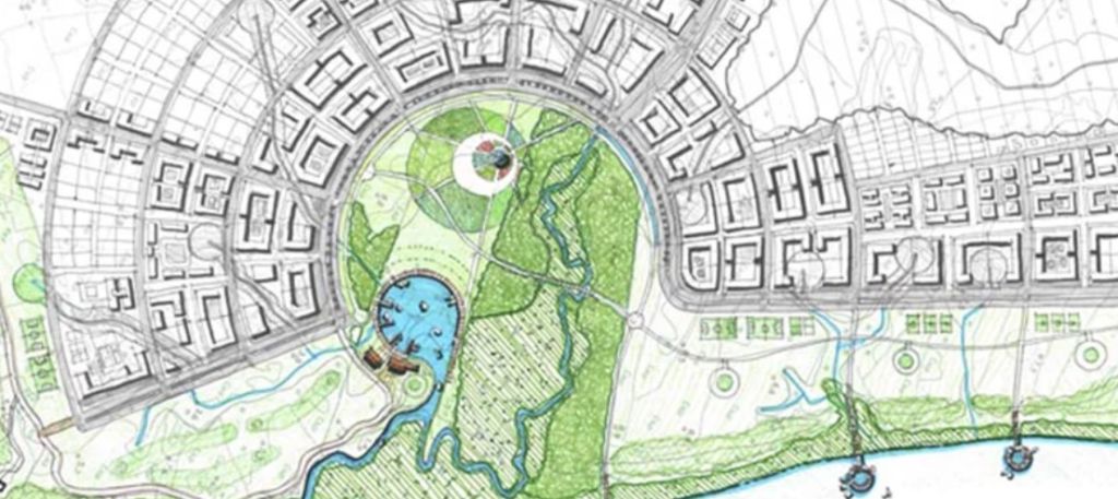 croqui de mapa urbano de florianópolis