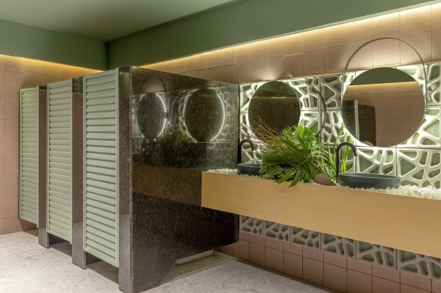 Banheiro Público Feminino - Paulo Costa Arquitetura.