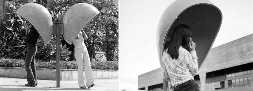 orelhão; brasil; 50 anos; material forte e resistente; icone da paisagem urbana brasileira; Chu Ming Silveira; arquitetura; design nacional
