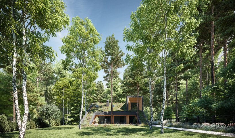 casa de madeira; casa na natureza; moscou; russia; sustentabilidade; paisagismo