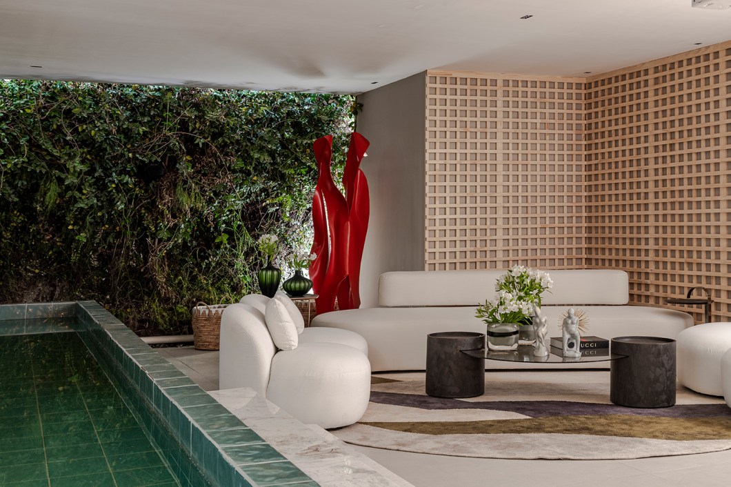 Dois A Arquitetura e Interiores - Lounge da Família. Projeto da CASACOR Bahia 2022.