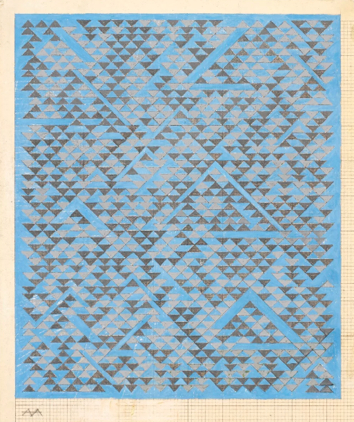 Anni Albers, Study for A , 1968. © 2017 The Josef and Anni Albers Foundation / Artists Rights Society (ARS), Nova York Foto: Tim Nighswander / Imaging 4 Art.