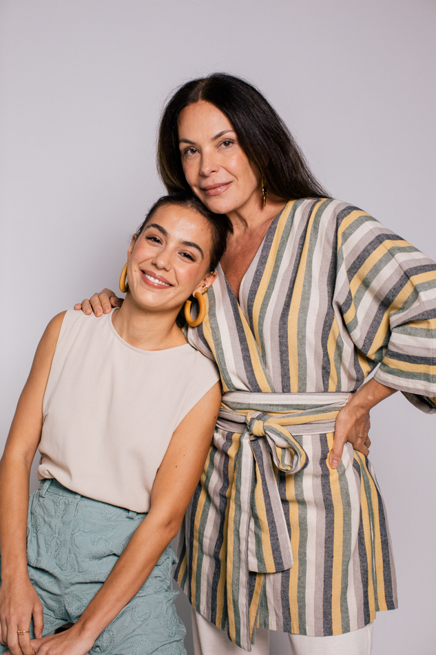Carolina Ferraz e sua filha Valentina