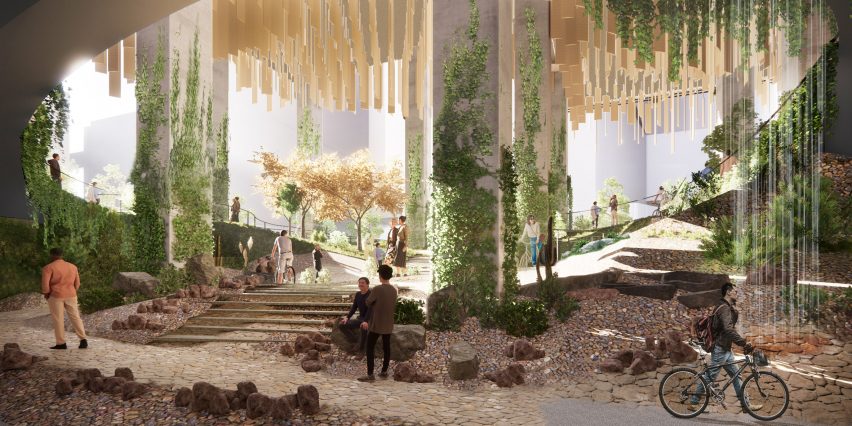 Kengo Kuma projeta edifício coberto de plantas no Vale do Silício, CA