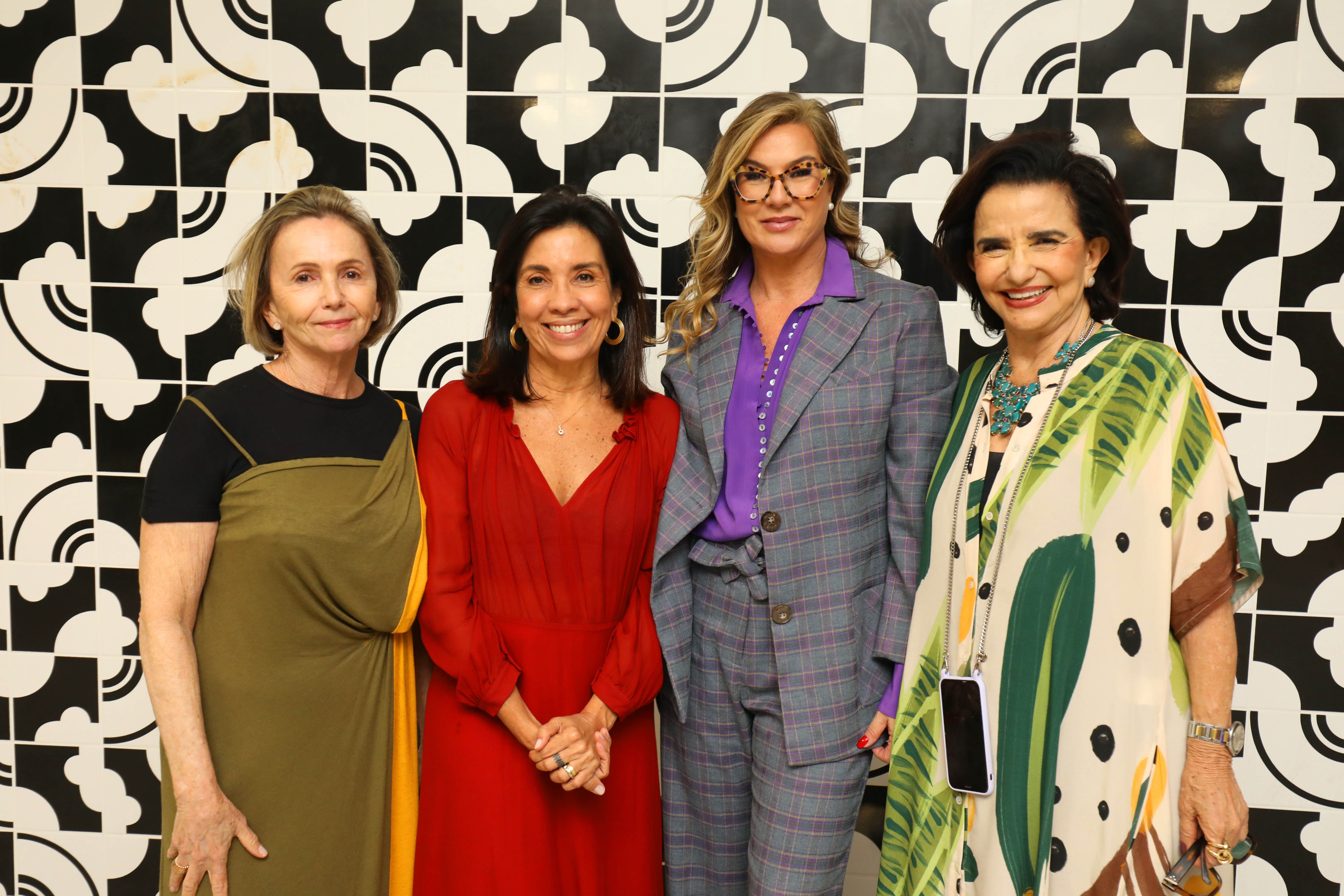Sheila de Podesta, Eliane Martins, a Vice Primeira Dama do DF Ana Paula Hoff e Moema Leao -Lançamento CASACOR Brasilia