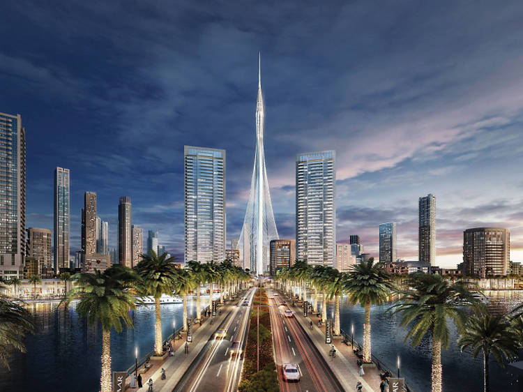 O mais recente arranha-céu recorde de Dubai, no Emirados Árabes