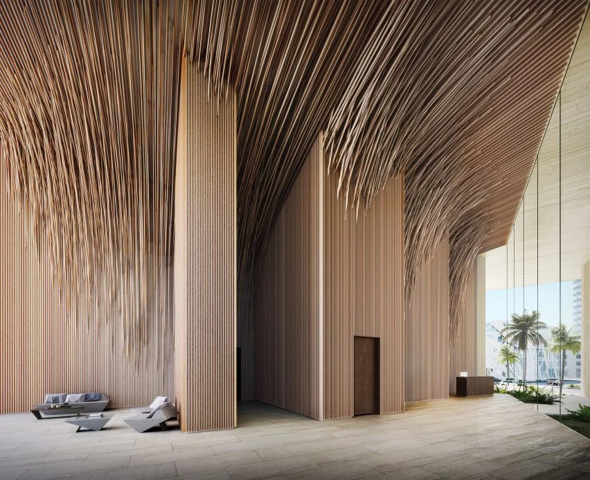Kengo Kuma projeta sua primeira torre residencial em Miami Beach, EUA
