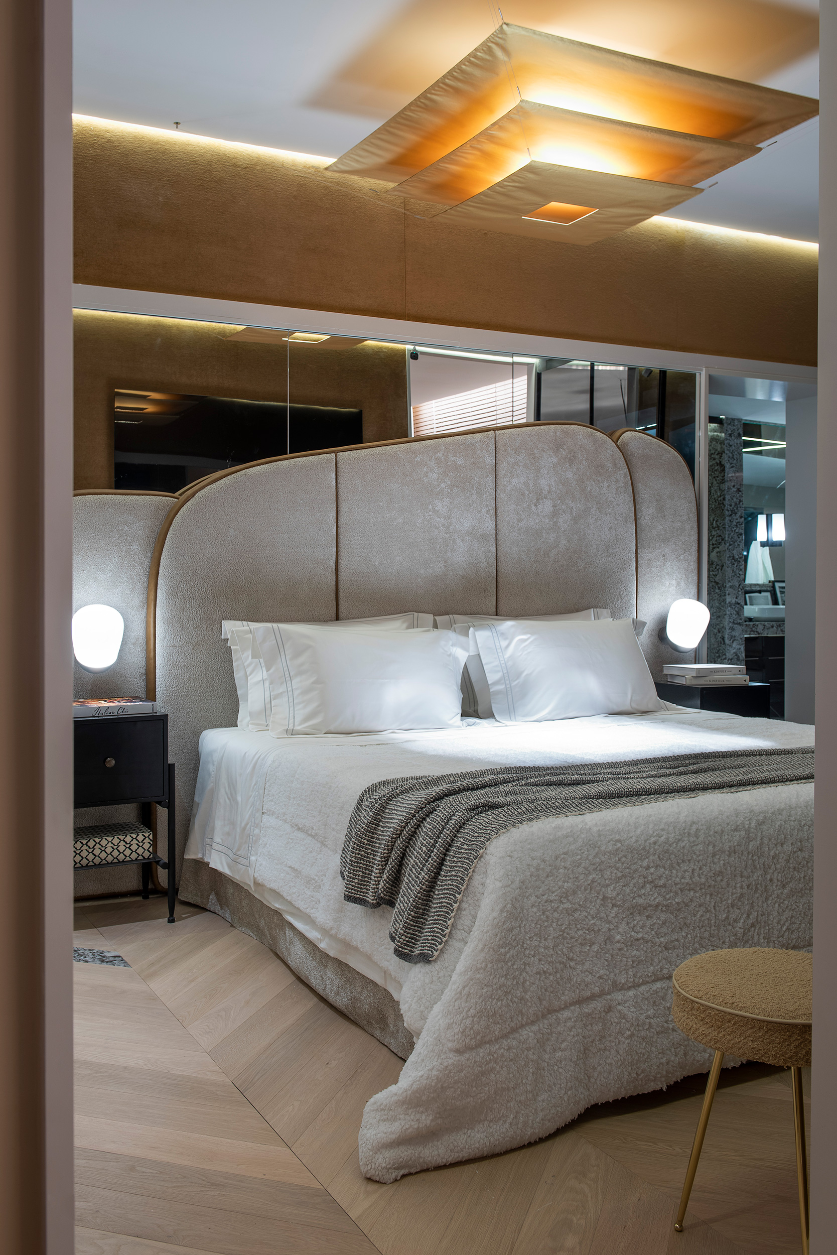 murilo lomas arquitetura living art casacor sp 2022 decoracao design mostras cama quarto piso cadeira