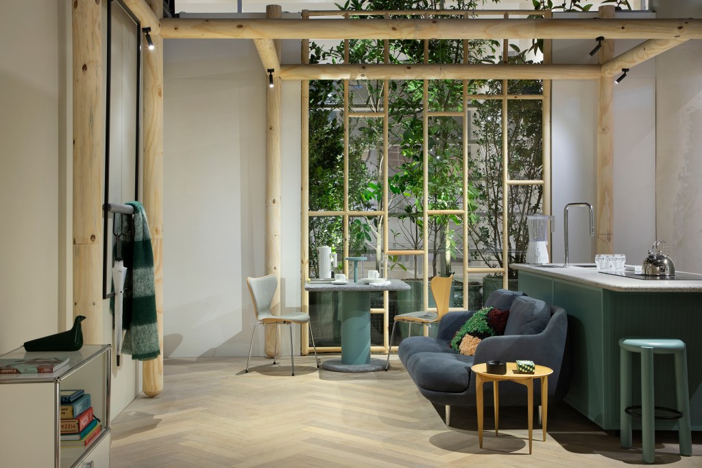 tufi mousse arquitetura studio alfi casacor sao paulo 2022 decor mostra decoracao cozinha jantar mesa sofa bancada