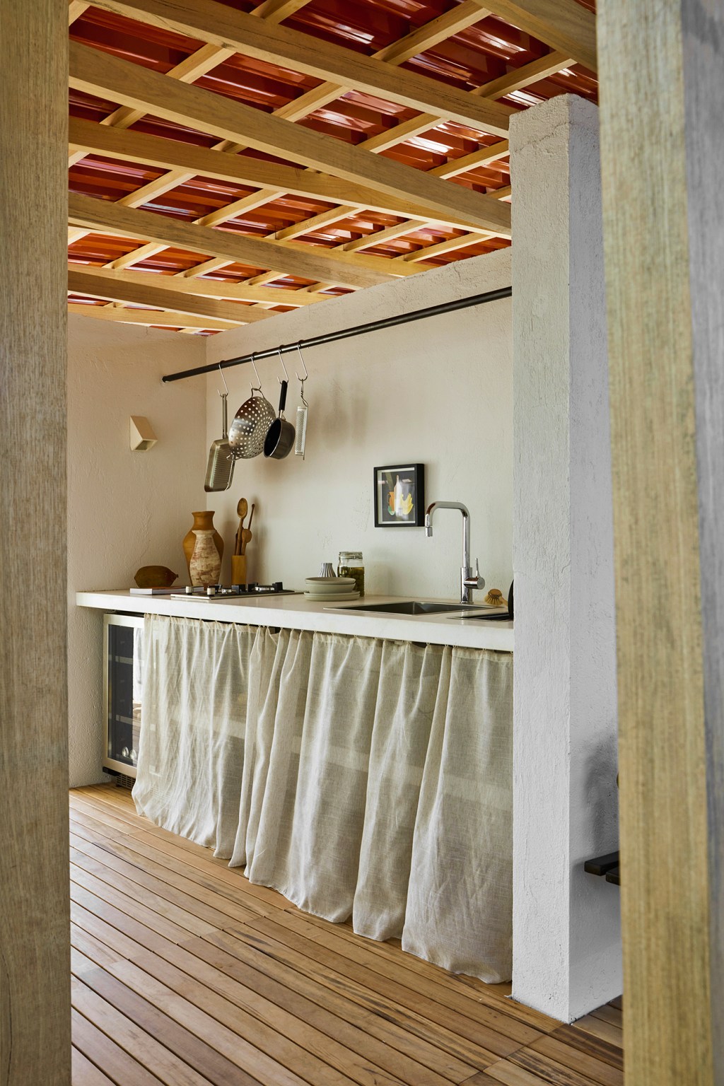 aberta arquitetura pavilhao praia casacor minas gerais 2022 casa cozinha madeira